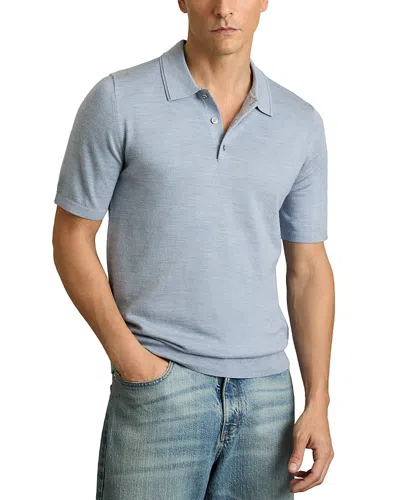 Reiss Merlin Polo Shirt In Soft Blue