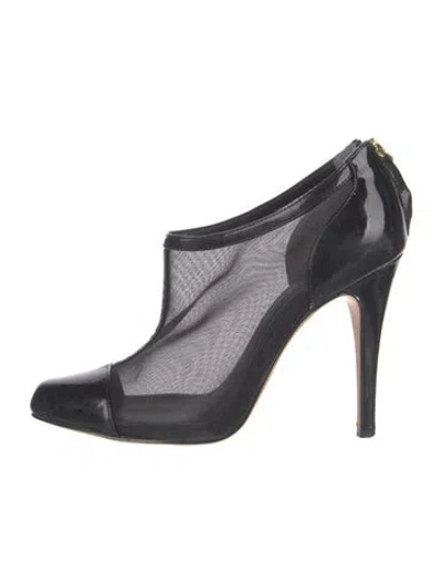 Pre-owned Reiss Mesh Pumps In Black