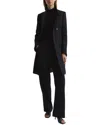 Reiss Mia Wool-blend Mid Length Coat In Black