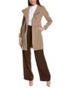 Reiss Mia Wool-blend Mid Length Coat In Beige