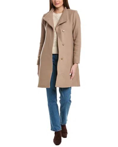 Reiss Mia Wool-blend Mid Length Coat In Neutral