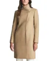 Reiss Mia Wool-blend Mid Length Coat In Neutral