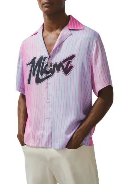 REISS REISS X MCLAREN MIAMI CAMP SHIRT