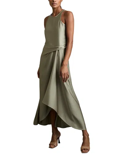 Reiss Micah Dress In Green
