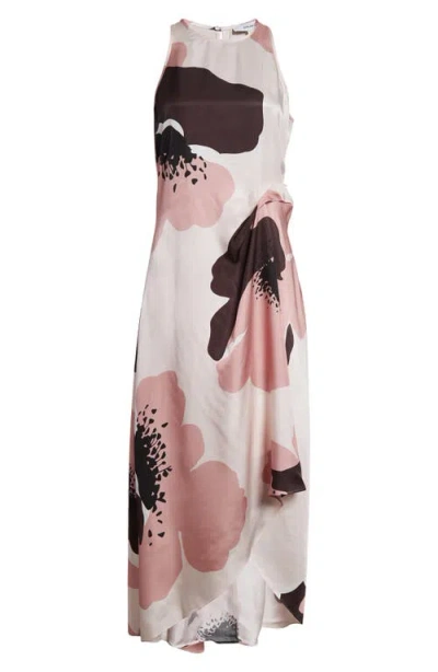 REISS REISS MICHALIE FLORAL SATIN DRESS