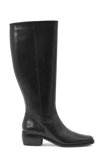 Reiss Micheala Knee High Boot In Black