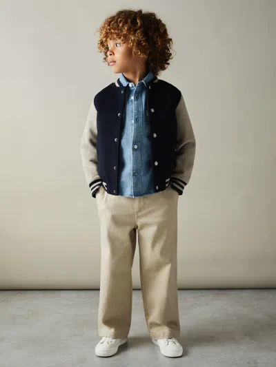 Reiss Kids' Mid Blue 9-13 Yrs Denim Overshirt