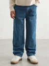 Reiss Mid Blue 3-9 Yrs Straight-leg Carpenter Jeans In Blue