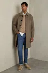 Reiss Mid Blue Wash Maddison Tapered Slim-fit Jeans In Mid Blue Wash