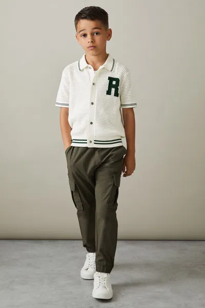Reiss 6 Years In White/dark Green