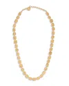 Reiss Mila Molten Square Collar Necklace, 16.1 In Gold