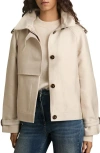 Reiss Mila Short Trench Coat In Neutral