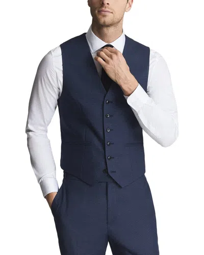 Reiss Millenium Wool-blend Vest In Blue