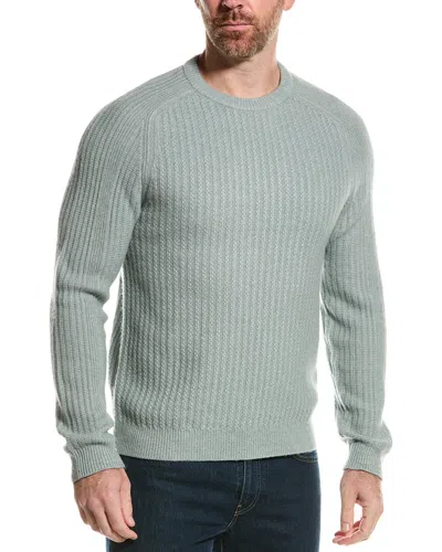 Reiss Millerson Wool-blend Textured Sweater In Blue