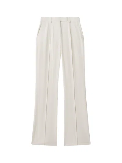 Reiss Millie Flared Suit Trousers In Cream