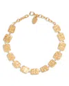 Reiss Millie Molten Square Flex Bracelet In Gold