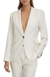 Reiss Millie Tailored Blazer In Cream