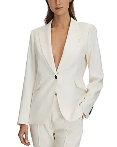 Reiss Millie Tailored Blazer In Cream