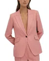 Reiss Pink Tailored Single Breasted Suit Blazer In Pink