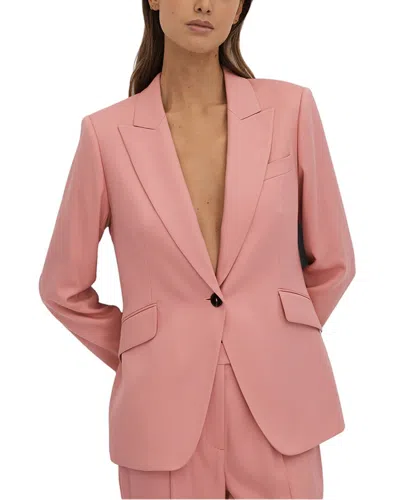 Reiss Millie Tailored Blazer In Pink