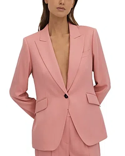 Reiss Millie Tailored Blazer In Pink