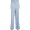 Reiss Womens Blue Millie Wide-leg Woven-twill Trousers In Blue