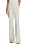 Reiss Millie - Cream Petite Flared Suit Trousers, Us 2