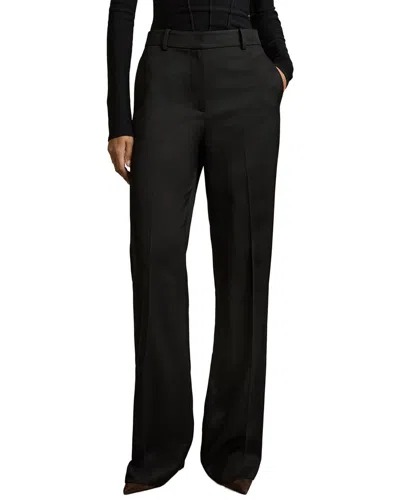 Reiss Millie Wide Leg Trouser In Black