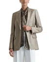 Reiss Mimi Blazer In Gold