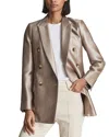 Reiss Mimi Blazer In Silver