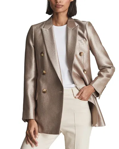 Reiss Mimi Blazer In Silver