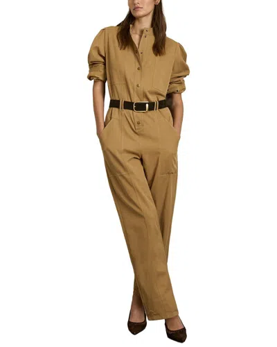 Reiss Mina Jumpsuit In Beige