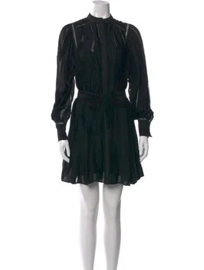 Pre-owned Reiss Mini Dress In Black