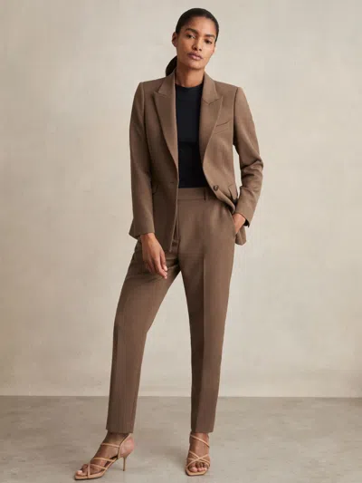 Reiss Mink Neutral Petite Slim Fit Suit Trousers