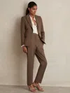 Reiss Mink Neutral Slim Fit Suit Trousers
