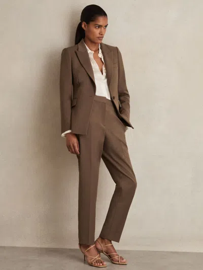 Reiss Mink Neutral Slim Fit Suit Trousers