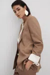 Reiss Wren One-button Blazer In Mink Neutral