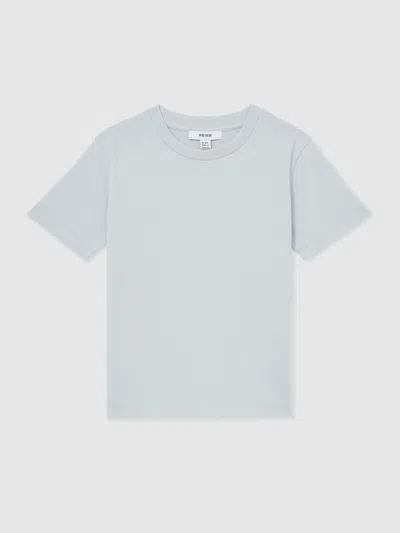 Reiss Mint Blue 13-14 Yrs Cotton Crew-neck T-shirt