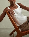 Reiss Mirabelle Linen Corset Top In Cream