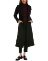 Reiss Mischa Wool-blend Long Length Coat In Black