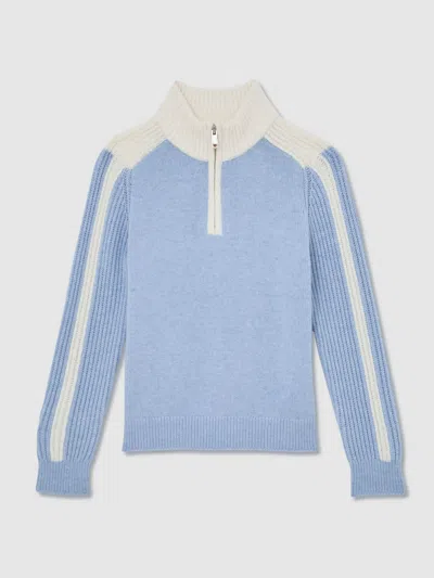REISS REISS MIST BLUE CARNELLIS JUMPER