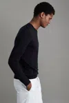 Reiss Navy Merino Mixer 2 Pack Pack Of Two Merino Wool Tops