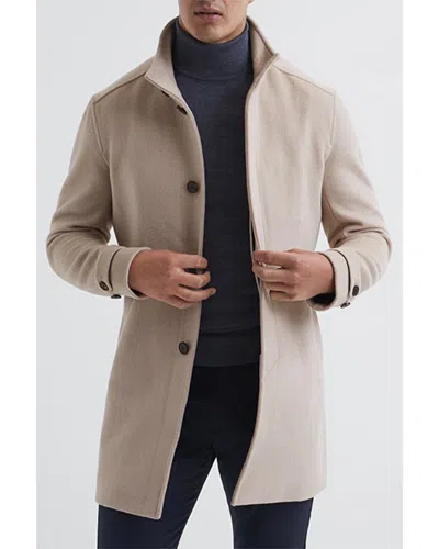 Reiss Moat Wool-blend Coat In Neutral