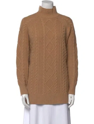 Pre-owned Reiss Mock Neck Sweater In Neutral