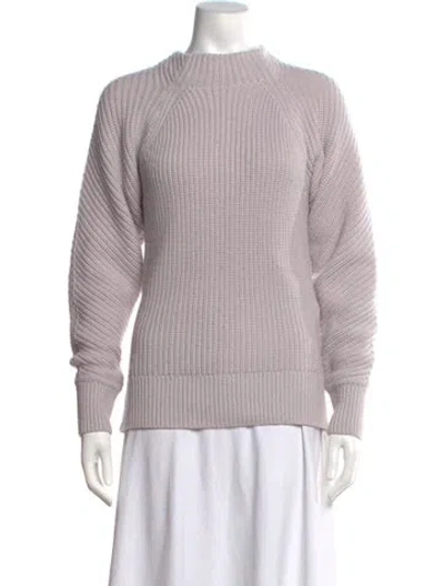 Pre-owned Reiss Mock Neck Sweater In Purple