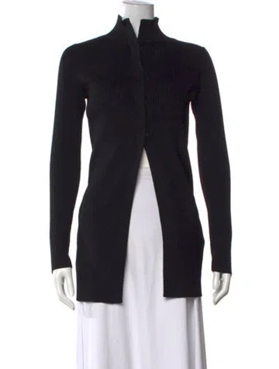 Pre-owned Reiss Mock Neck Sweater W/ Tags In Black