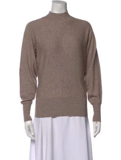 Pre-owned Reiss Mock Neck Sweater W/ Tags In Neutrals