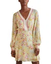 Reiss Molly Buttercup Printed Flippy Dress In Multi