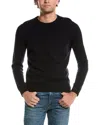 Reiss Black Atelier Cabled Cashmere Jumper In Blue