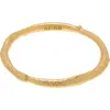 Reiss Monisha Molten Bangle In Gold Tone